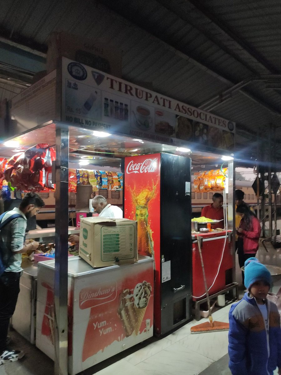 Tirupati associate at Bhopal railway station platform no.5, is selling poha at price of 20 rs for 100 gms, where prescribed rate is 15 rupees for 150 grams and looting people. Please take appropriate action, <a href="/RailMinIndia/">Ministry of Railways</a> <a href="/RailwaySeva/">RailwaySeva</a> <a href="/IRCTCofficial/">IRCTC</a>