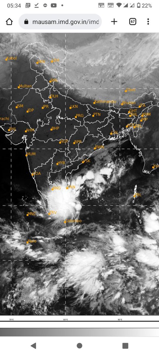 RainTracker's tweet photo. Surgical strike over Tamilnadu👌👌

Big day ahead for Chennai and entire North Tamilnadu

Work from home today if you can

#ChennaiRains https://t.co/SdlSe6Zt2U