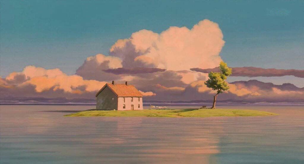gen_ghibli's tweet photo. #EscenariosGhibli Vistas desde el tren, en 'El viaje de Chihiro' (Hayao Miyazaki, 2001). https://t.co/KKjYlqgkNB