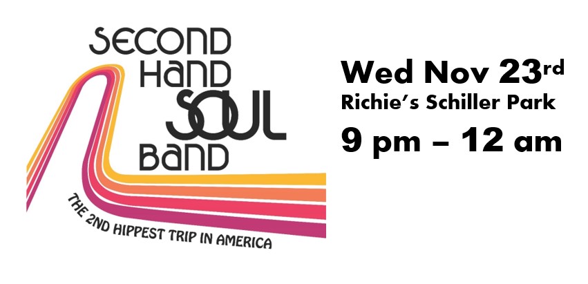 SecondHandSoulB's tweet photo. Second Hand Soul Band | Black Wed Nov 23rd 9pm Richie's Schiller Park - https://t.co/qPmWH2eFiY https://t.co/dXzlzXZjho
