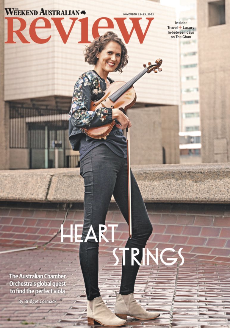 Tomorrow in Review: <a href="/bridgetcormack/">Bridget Cormack</a> travels with the <a href="/A_C_O/">Australian Chamber Orchestra</a> on its global quest to find the perfect viola.
<a href="/australian/">The Australian</a>