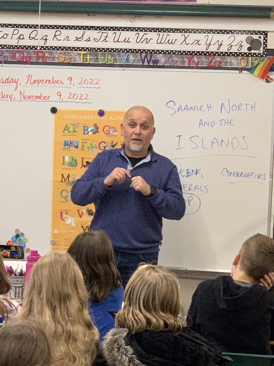 Thank you to @AdamPOlsen for coming to teach our gr.4s & 5s all about the ABC’s of Parliament, role of an MLA and the steps to pass a new law! We loved having you in and hope you can come back again soon. @sd63schools #learning #educationispower