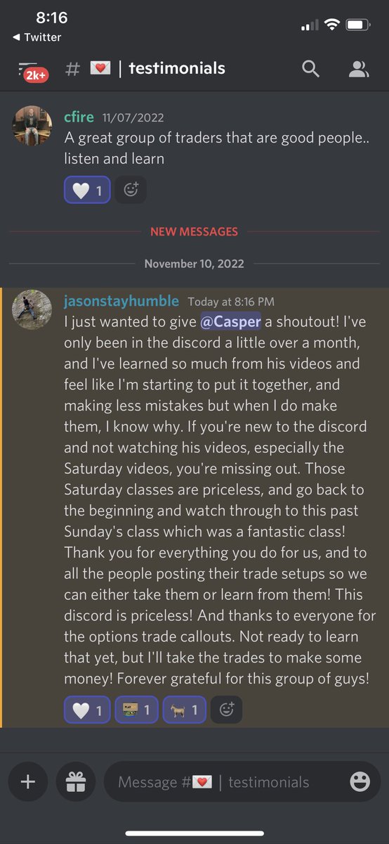 casper_smc's tweet photo. Makes my day every time 🤍

Use code CASPER at https://t.co/tmM3qd5cj0 to see what the @PIaybit private discord Is all about🫡

Access to ALL of my private classes + trade signals from myself and the rest of the all-star team.

Playbit changing lives since 2020🤍 https://t.co/OcGJdPh3sq