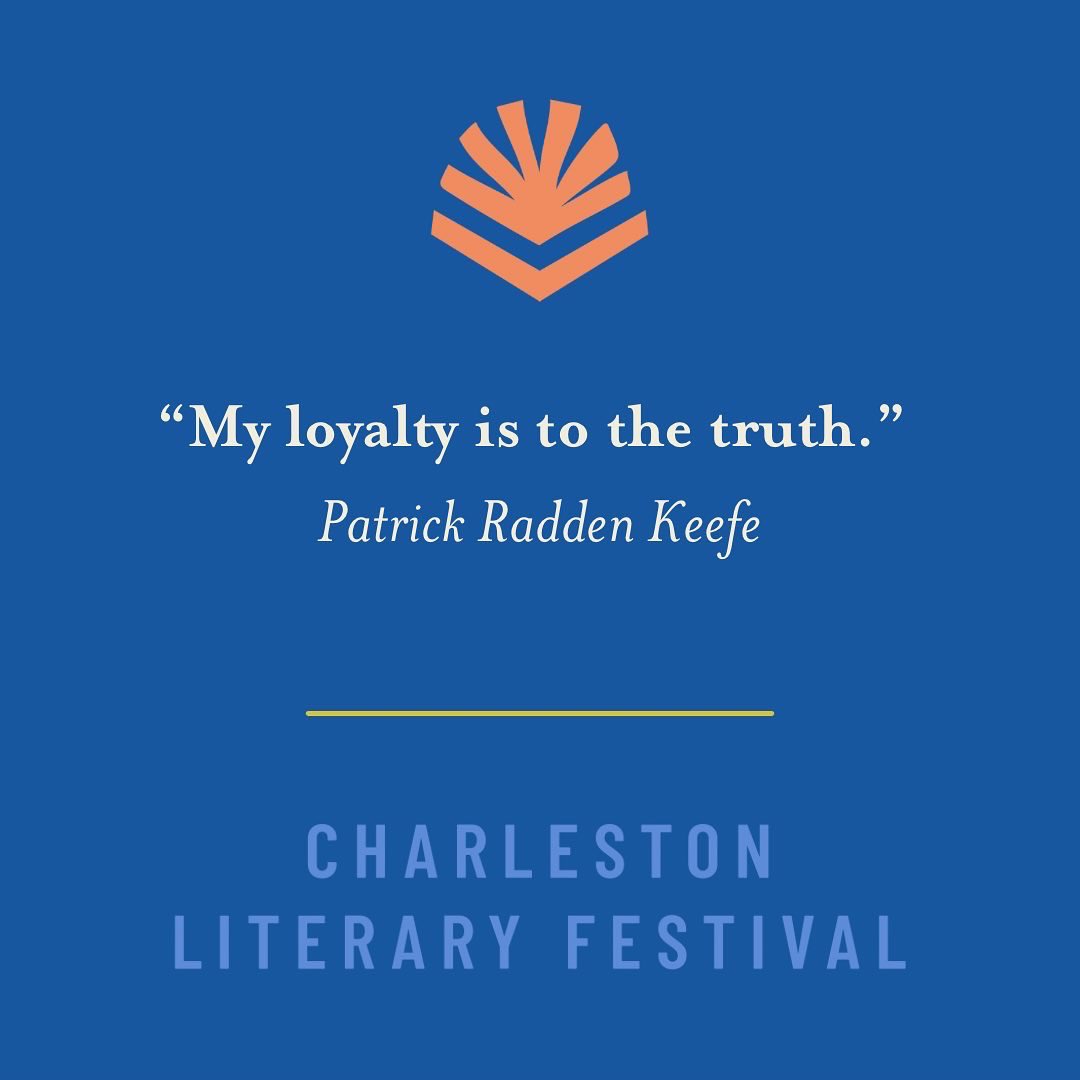 CHSLitFest's tweet photo. Overheard at #CLF22 - @praddenkeefe on his work as an investigative journalist. https://t.co/mBCg0AEt77