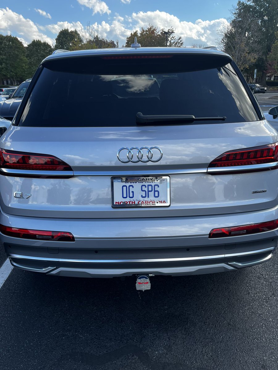 First vanity plate ever… rolling this out on Veterans Day… Sparta Lives…