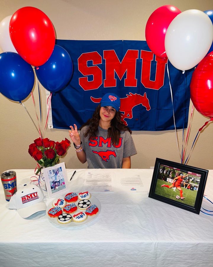Congratulations to Addi Vali for signing her letter of intent to Southern Methodist University today!