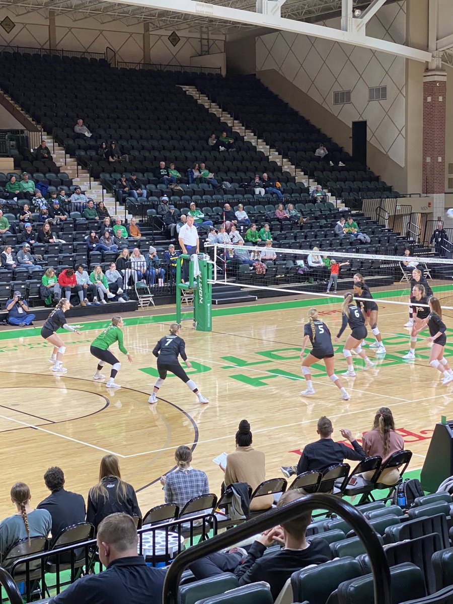 Andy Armacost (@undpresident) on Twitter photo <a href="/UNDvolleyball/">UND Volleyball</a> in action tonight, leading in the first set. Who’s that in the front row? <a href="/UNDwbasketball/">North Dakota Women's Basketball</a> as always! #GoFightingHawks <a href="/UNDvolleyball/">UND Volleyball</a> in action tonight, leading in the first set. Who’s that in the front row? <a href="/UNDwbasketball/">North Dakota Women's Basketball</a> as always! #GoFightingHawks