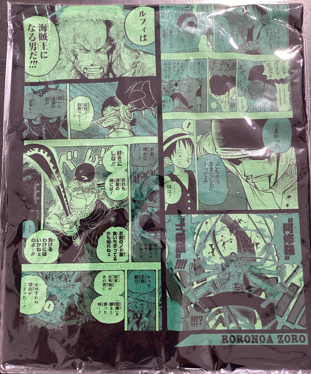 新商品】原画商品 ビッグシルエットTシャツ“HEROES” ロロノア・ゾロ