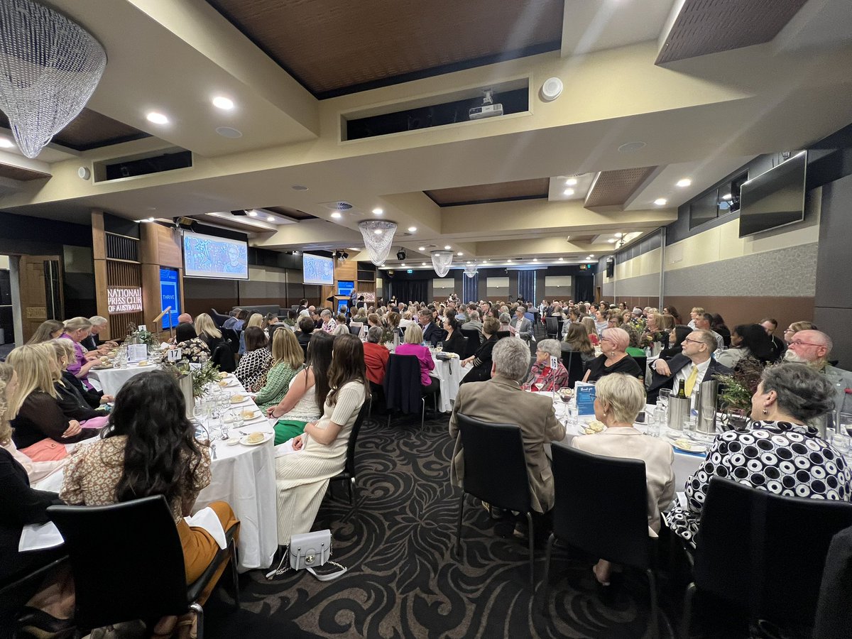 It’s a full house here at the National Press Club in Canberra for the <a href="/unicanberra/">University of Canberra</a> #UniCBR #thrive22 event