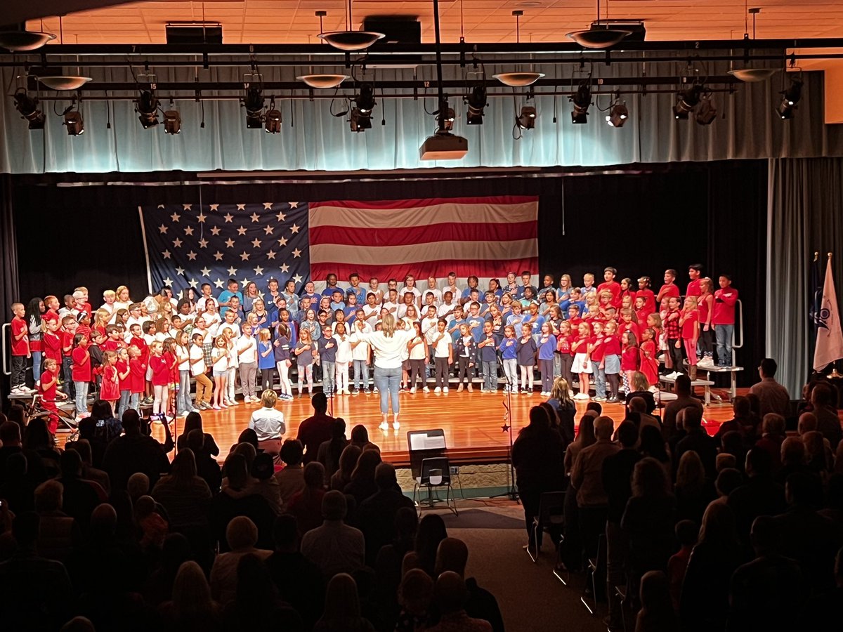 Covington 3rd graders showed American pride and appreciation to our Veterans in the music program tonight!