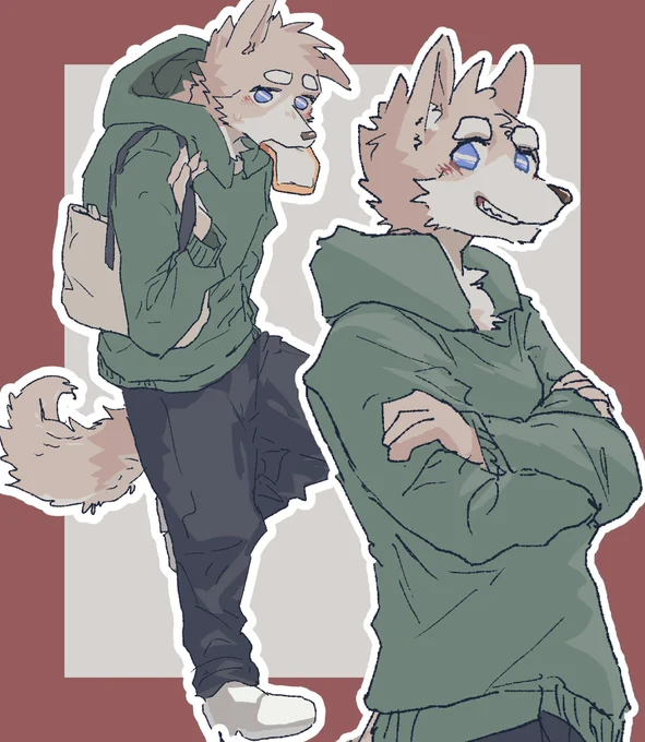 代理です!!よろしくねTHIS IS MY FURSONA  LOVE HIM  #mollowTimes 