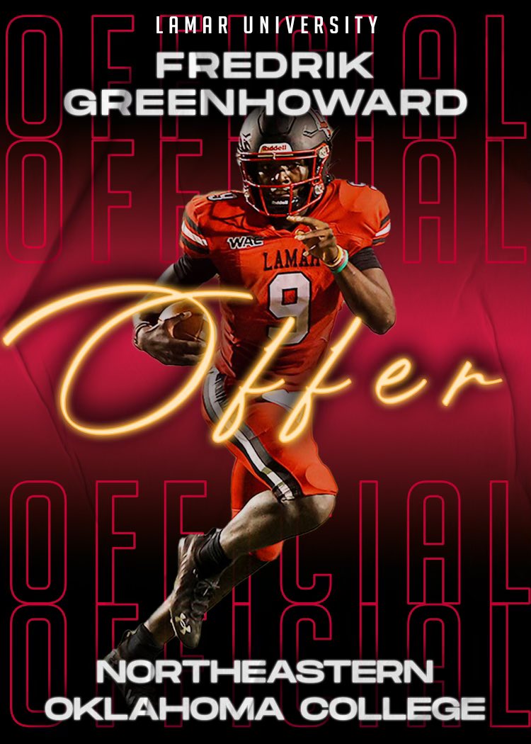 Fredrik Greenhoward (@_fredrik_33) on Twitter photo Blessed to receive my Second D1 offer <a href="/JuCoFootballACE/">JuCo Football Forer</a> <a href="/JUCOFFrenzy/">JUCO Football Frenzy</a> <a href="/CoachCrissup/">Zachary Crissup</a> <a href="/coachcordova/">Wayne Cordova</a> Blessed to receive my Second D1 offer <a href="/JuCoFootballACE/">JuCo Football Forer</a> <a href="/JUCOFFrenzy/">JUCO Football Frenzy</a> <a href="/CoachCrissup/">Zachary Crissup</a> <a href="/coachcordova/">Wayne Cordova</a>