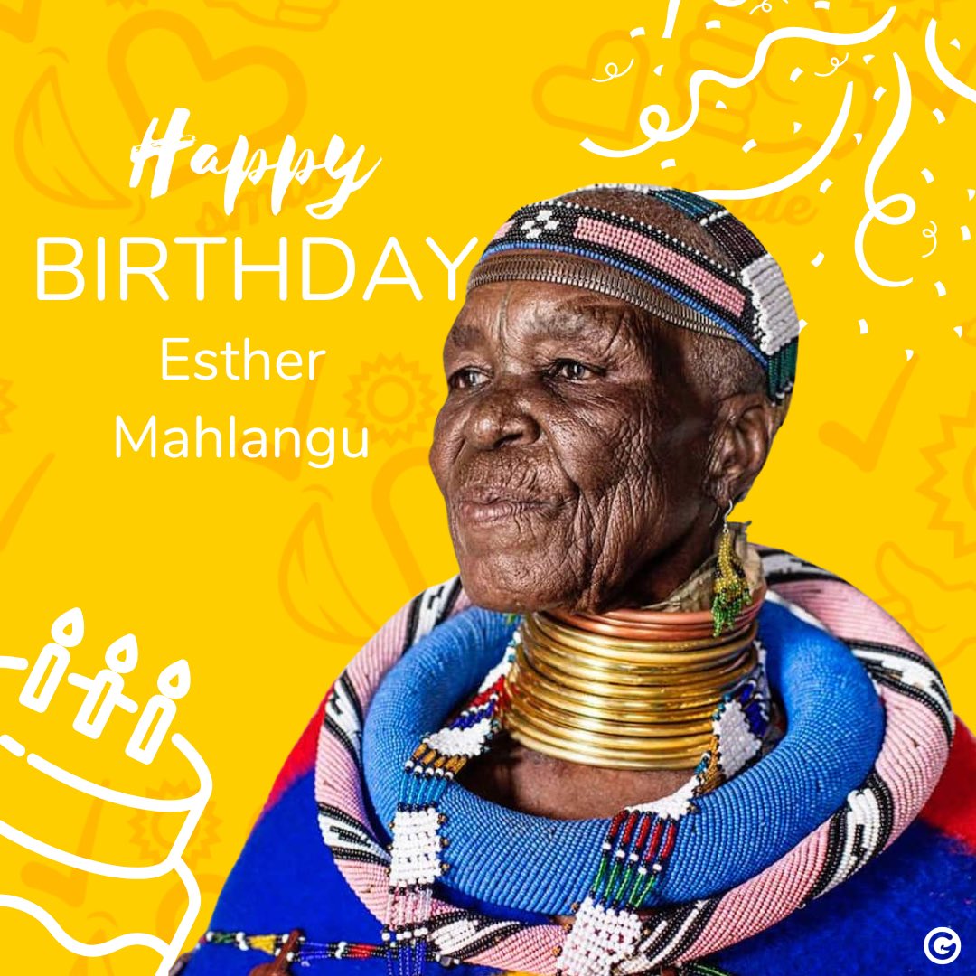 Happy 87th birthday Dr Esther Mahlangu!!! 

South Africa is thankful for you, your art and your passion for your country.

We hope you have a blessed day, filled with all the love.