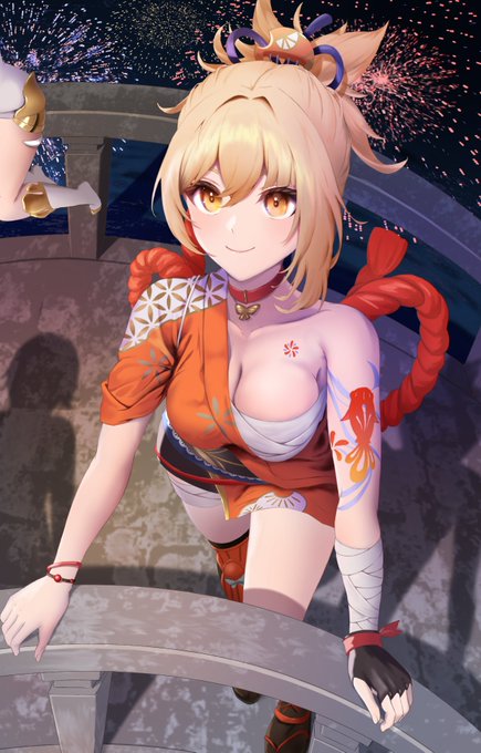 宵宮ちゃん🎆
#原神 
#宵宮イラストコンテスト 