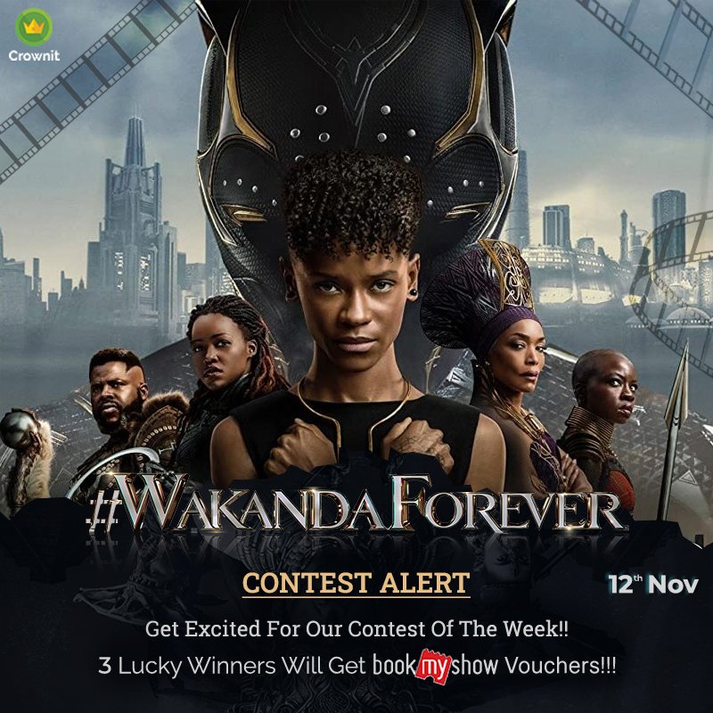 IpsosCrownit's tweet photo. Get excited for our contest of the week! 
3 Lucky winners will get BMS vouchers!

#wakanda #wankandaforever #BlackPanther #MarvelStudios #marvelcomics #ContestAlert #mcu #Crownit #BMS https://t.co/4whkwQrDUm