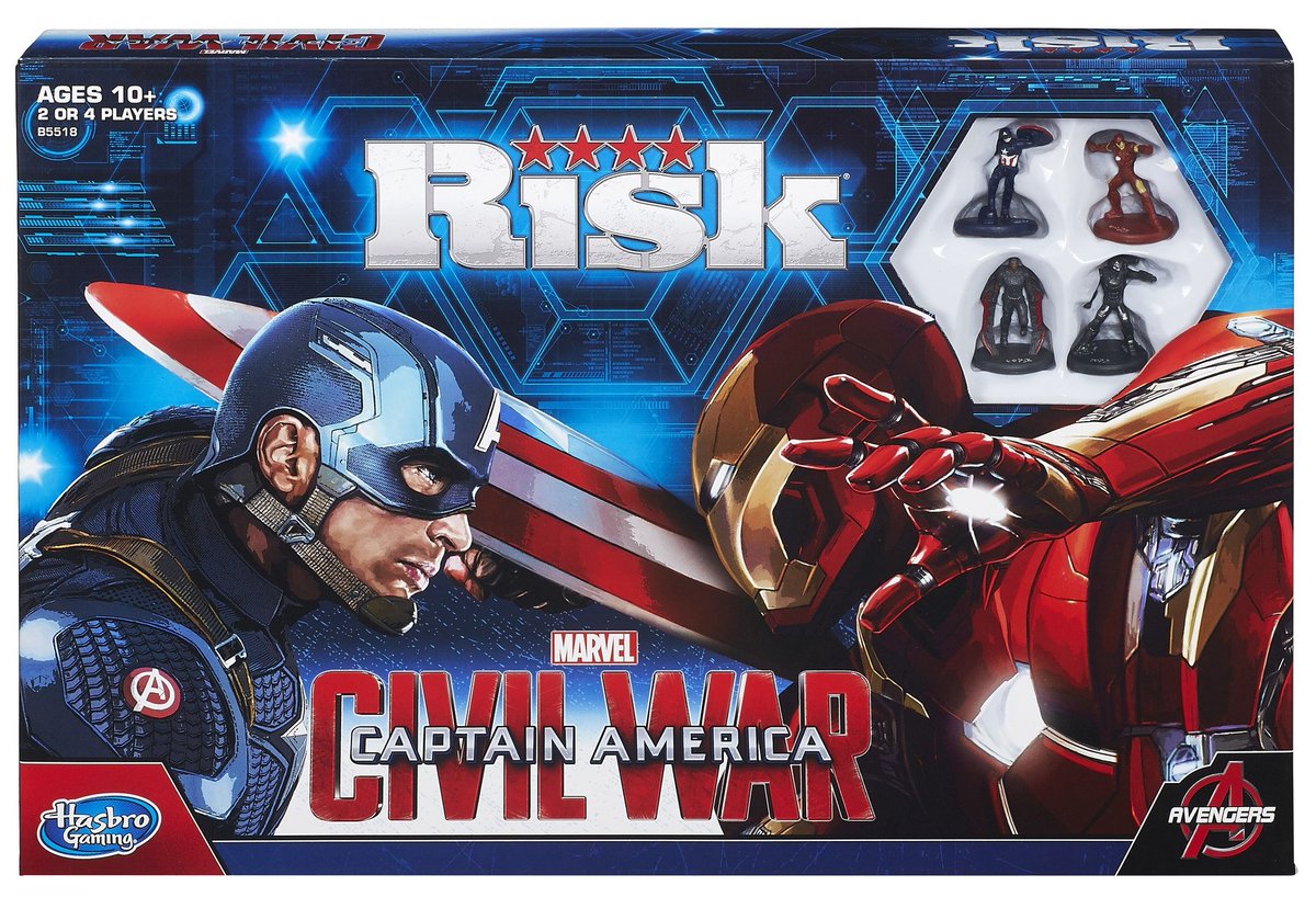 Captain America: Civil War RISK Board Game - NEW and Sealed! with FREE Marvel Comic Books Available Here: bit.ly/2vt6bpM #captainamerica #ironman #marvelcomics #boardgames