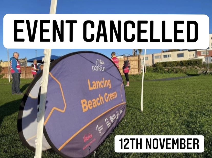 A quick reminder that there is no Lancing Beach Green parkrun tomorrow 12th November.

We miss you and hopefully we'll be back soon. 😊