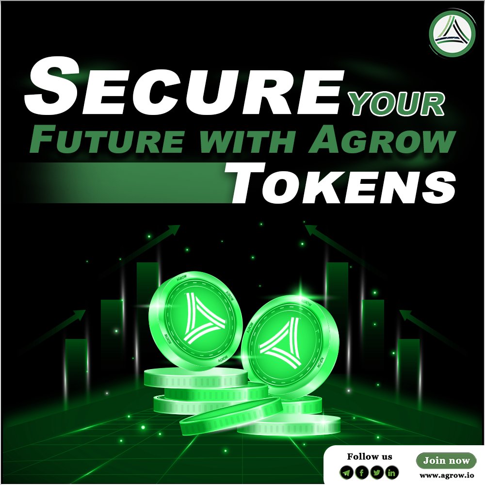 Agrowofficial's tweet photo. Securing in Agrow tokens is your opportunity to secure your future by participating in an exciting new economy.

#agrow #agriculture #farming #farm #farmer #farmlife #agro #nature #agricultural #agriculturelife #farmers  #landwirtschaft #agri #harvest #organic #global #food https://t.co/mkA6l03h0i