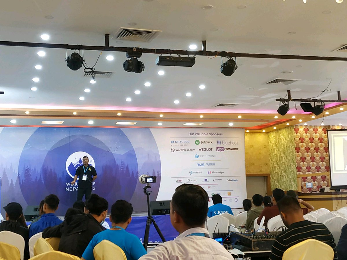 genesesolution's tweet photo. Genese Team participating at the "Wordcamp Nepal 2022".
@WordCampNepal is the biggest @WordPress conference in Nepal to learn, connect, and explore. Especially, this event is intended for beginners who want to learn and explore WordPress.
#wordcamp #genesesolution #wordpress https://t.co/9GSQWIxPQh