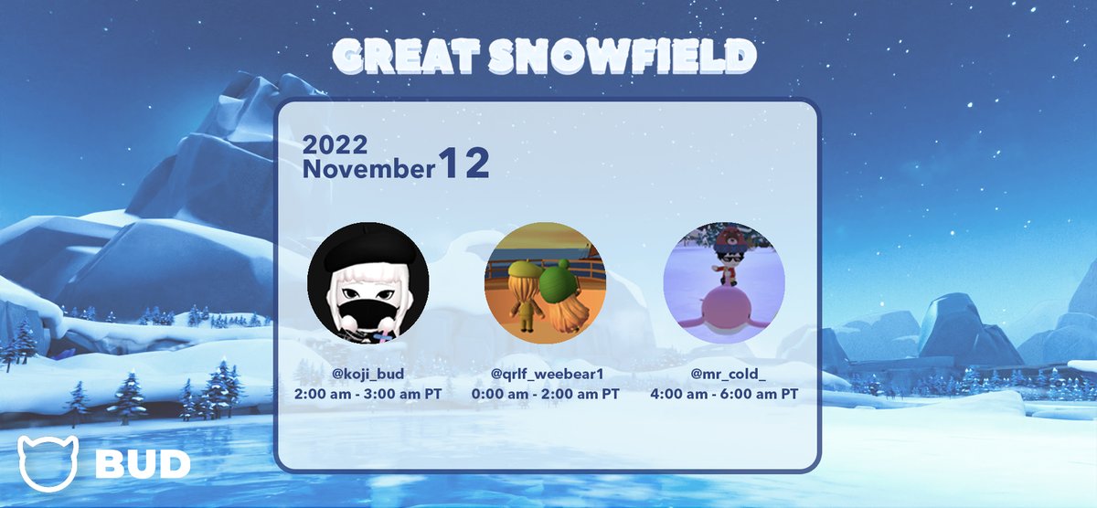 budcreate's tweet photo. 🌟Team up time!🌟

👫Your favorite BUD player guide is inviting you to team up and play together!

⏲️Pay attention to the event time, and click Join on their public profiles on time to join the same server!

❤️‍🔥Once in a blue moon, don't miss it!

#bud #budcreate #games #Metaverse https://t.co/qvoIPMWdBH