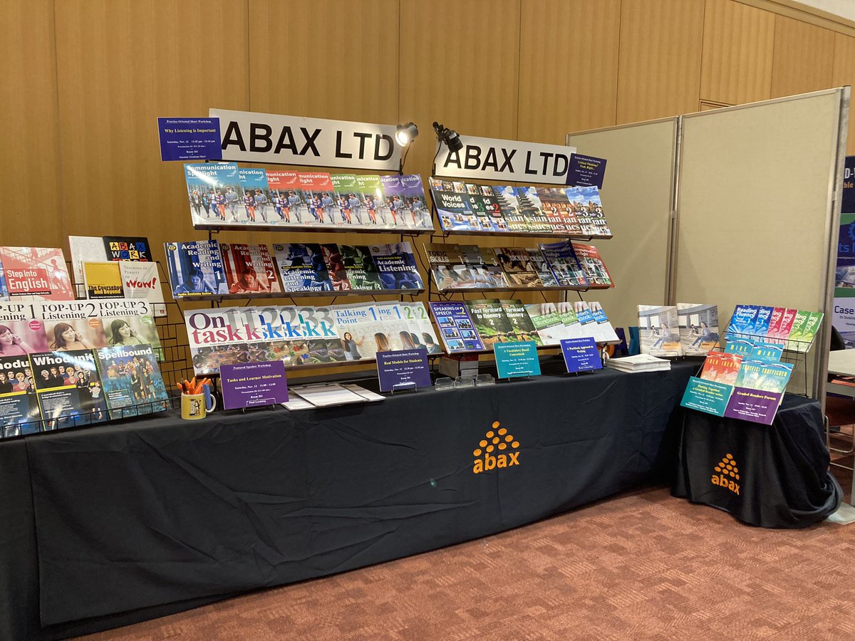 We are set!
Please come us if you are attending JALT Fukuoka:)
#Jalt