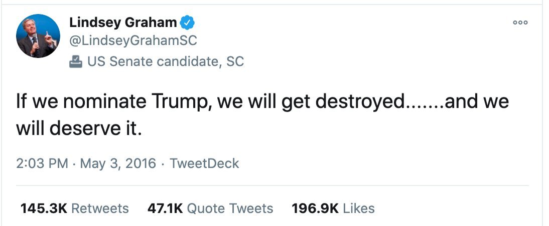 Lindsey Graham was right about one thing.