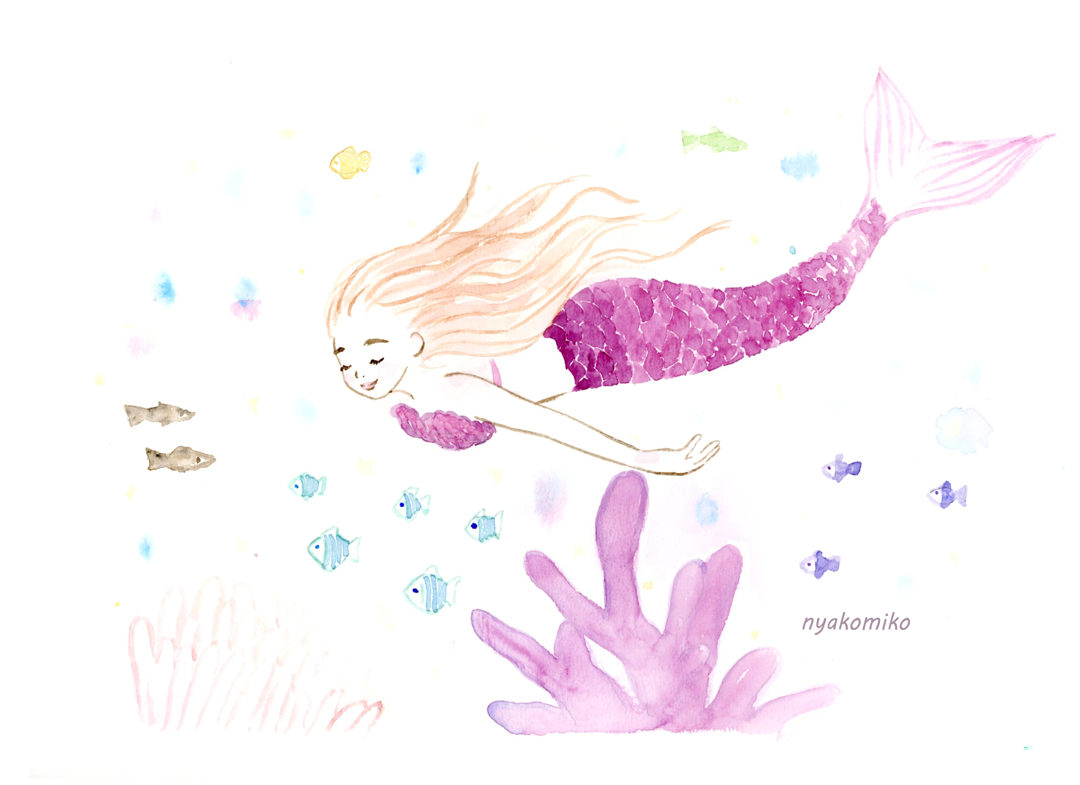 人魚イラスト Twitter Search Twitter