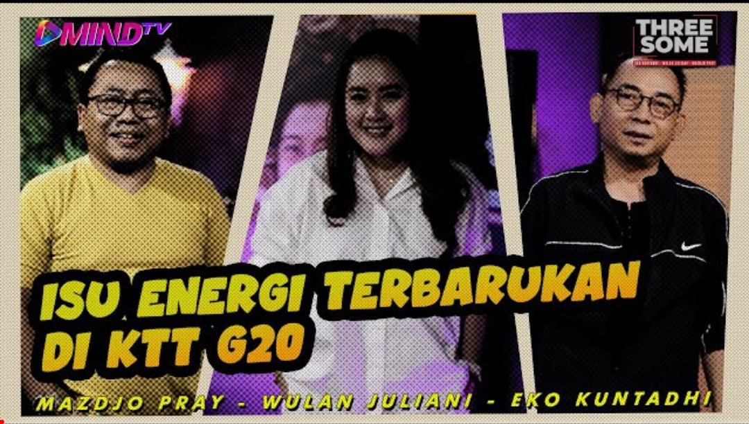 novitarahadia's tweet photo. Dukungan Masyarakat Atas KTT G20:
MindTV :Isu Energi Terbarukan di KTT G20 Bali
https://t.co/l8ZN42Q54v

Itaewon Kanjuruhan Korea Black Panther Elon Presiden Jokowi Ghost jisoo
#irfanpathan https://t.co/GGQgqMI5QS