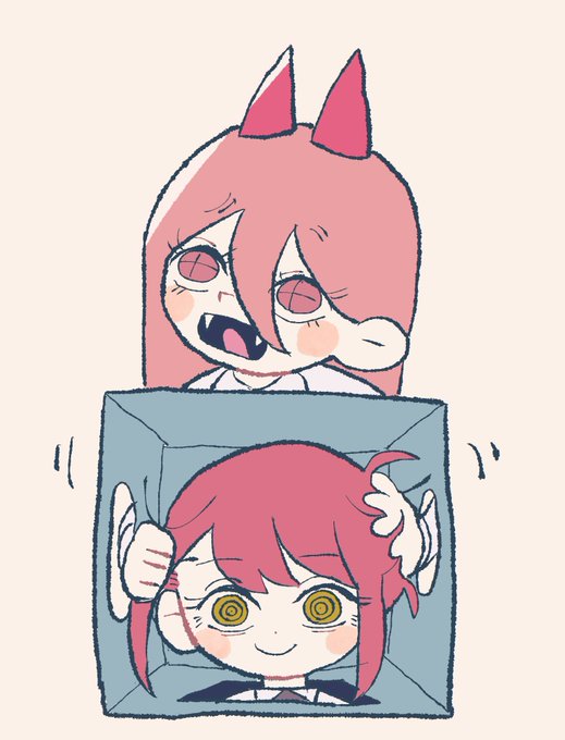 #チェンソーマン箱の中身はなんじゃろな 