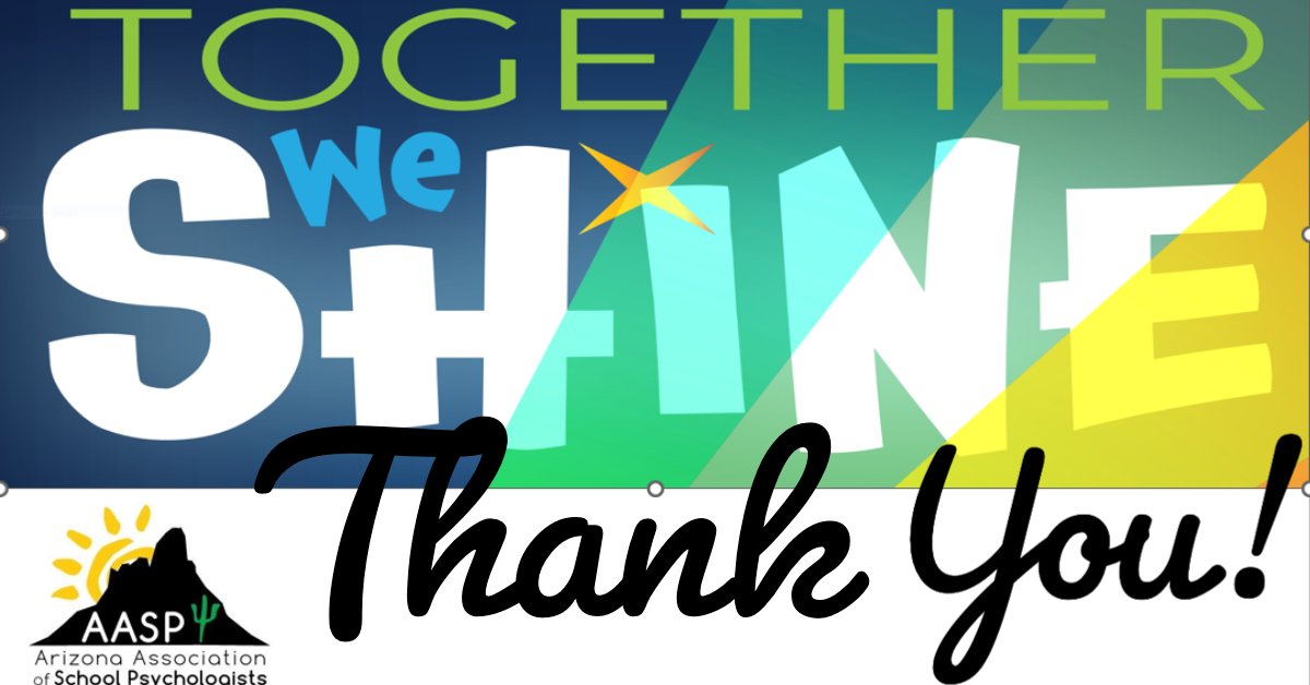 Thank you to everyone this #SchoolPsychWeek! We are grateful for your recognition and support!  Together We Shine! #NSPW2022 #AASP2022 #needmorepsychs