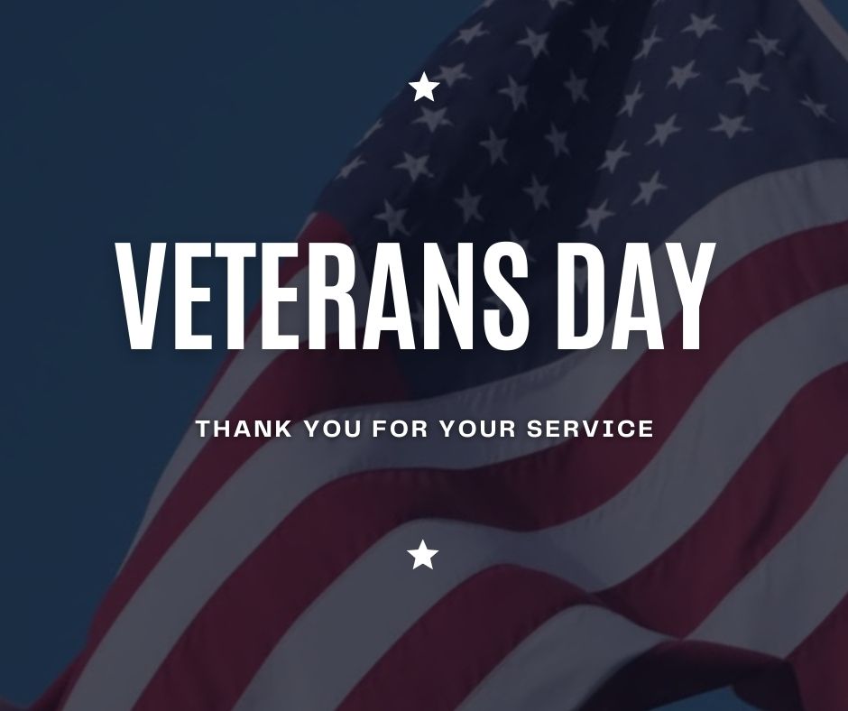 THANK YOU to all of those who have served. We thank you today and every day! Happy Veteran's Day!
