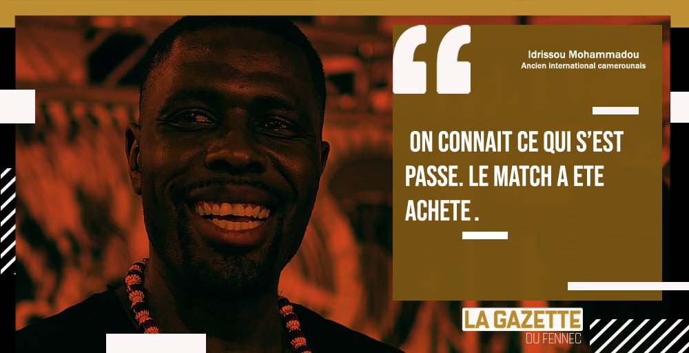 LGDFennec's tweet photo. 🔴 Idrissou Mohammadou 🇨🇲, ancien international camerounais, charge Samuel Eto'o et la
@FecafootOfficie
et les accuse d'avoir corrompu l'arbitre Gassama lors du match retour face à l'Algérie 🇩🇿.
PLUS DE DETAILS : https://t.co/iiIoklzmDw
#TeamDZ #ALGCAM #Qatar2022 #CAF #FIFA https://t.co/Wzc37smGcX