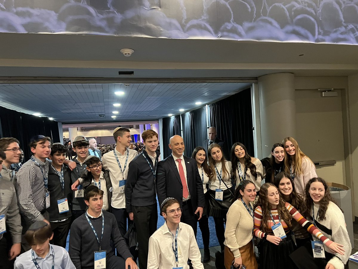 FeinerRivkie's tweet photo. Very special to see so many high school and college students #NextGenerationLeaders #FightingHate inspired by @JGreenblattADL passion #NeverIsNow @ADL #SummitOnAntisemitismAndHate https://t.co/yH9laMpssO