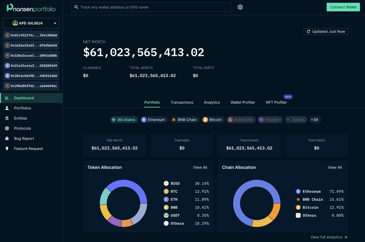 ASvanevik's tweet image. Several exchanges contacting us last 24 hours to display proof-of-reserves.

We're happy to help (for free) - DM me if you want your exchange to be more transparent.

Example we did for Binance: nsn.ai/Binance-Portfo…