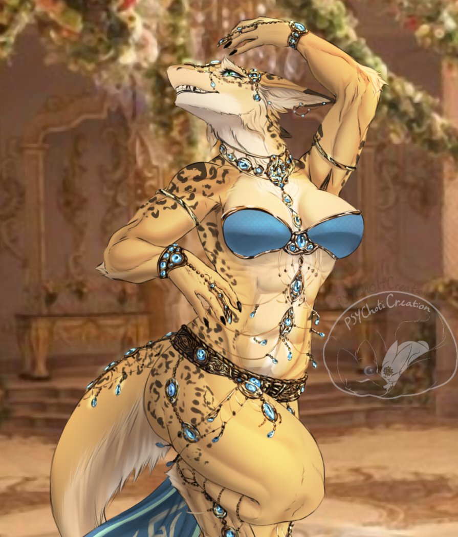 PsychotiCreati1's tweet photo. Belly dancer sergal. Pain in the ass to draw all the shinny.

#furrycommunity #furry #sergal #sergalfemale #infinitypainter #furryfandom https://t.co/hOQFRdwvJK