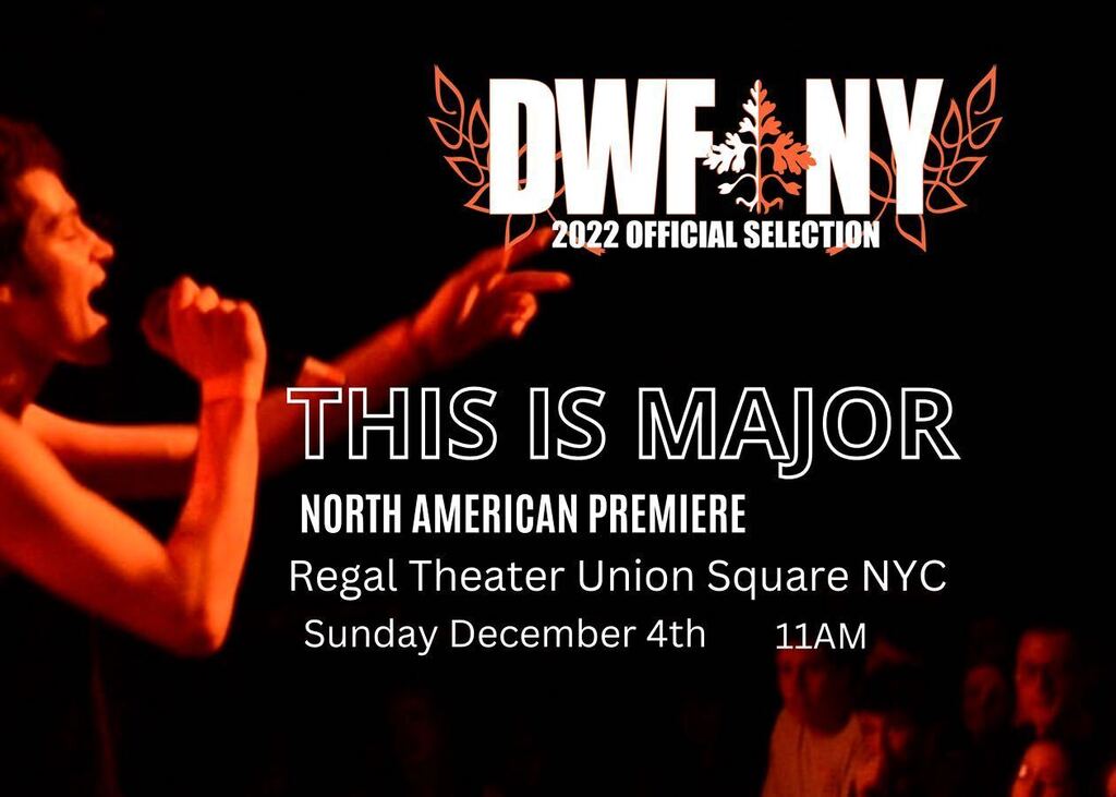 🍎NYC here we come! So excited to announce ‘This Is Major’ is an Official Selection of <a href="/danceswithfilms/">Dances With Films</a> NY film festival and will be our North American premiere at Regal Theater Union Square NYC on Sunday December 4th at 11am!  Get your tickets early … instagr.am/p/CkzcNseuVCi/