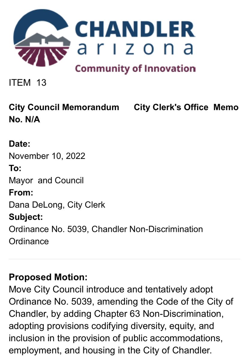 Patti Serrano (@serrano4cusd) on Twitter photo Happy to see fruit of Community advocacy help move our <a href="/cityofchandler/">City of Chandler, AZ</a> in passing the needed NDO. This moves our City (including Student residents) FWD & elevates our City to be an inclusive community that will drive us into a more prosperous future for everyone. ππ½ #Chandler Happy to see fruit of Community advocacy help move our <a href="/cityofchandler/">City of Chandler, AZ</a> in passing the needed NDO. This moves our City (including Student residents) FWD & elevates our City to be an inclusive community that will drive us into a more prosperous future for everyone. ππ½ #Chandler