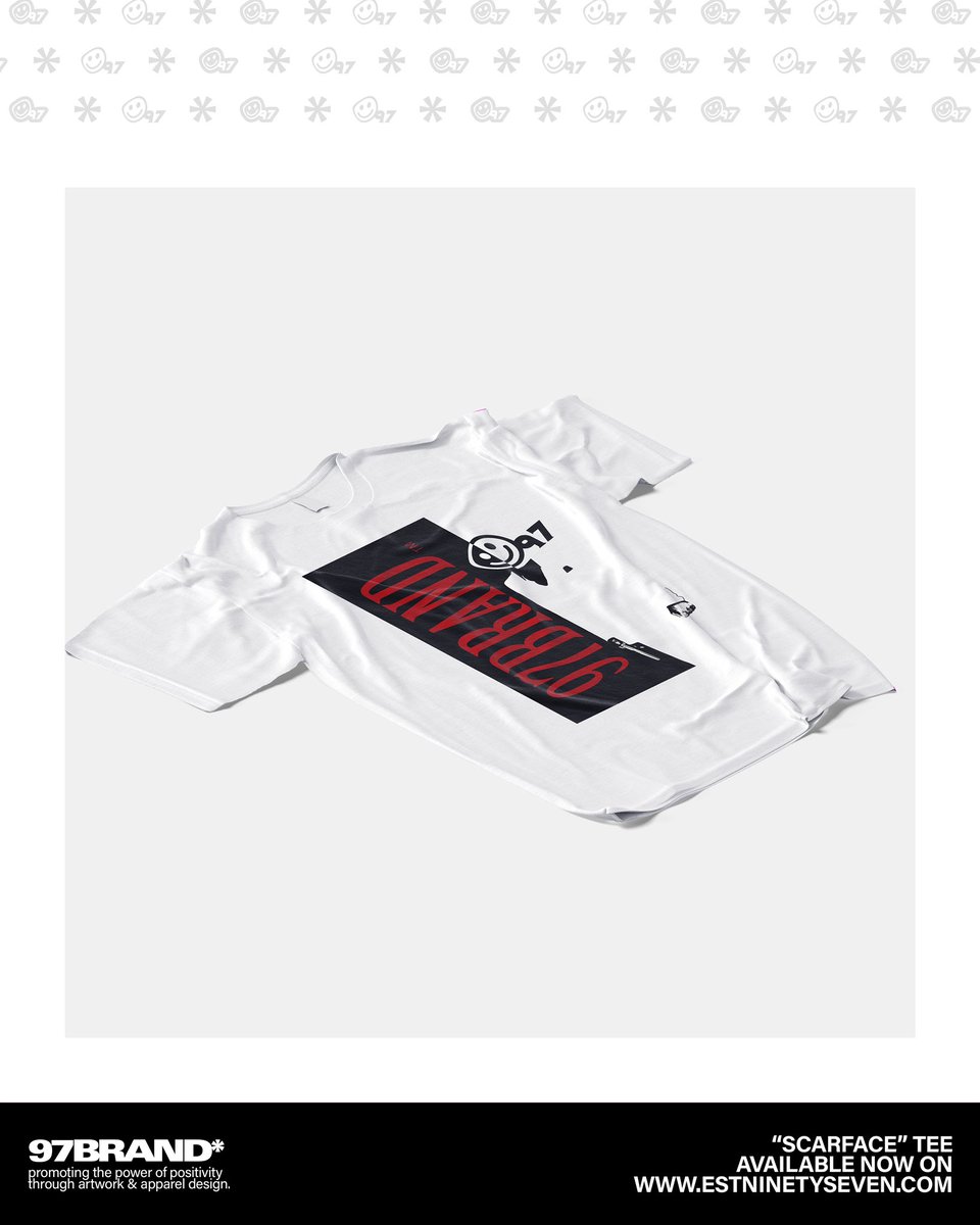 The “Scarface” tee by 97BRAND is available now on estninetyseven.com.