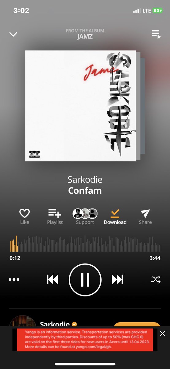 a_magasty's tweet photo. Dope track on the #Jamzalbum.
My favorite line from the song “I’m on my way ”🫣😂 @sarkodie #Comfam https://t.co/rq3sfMEoUB