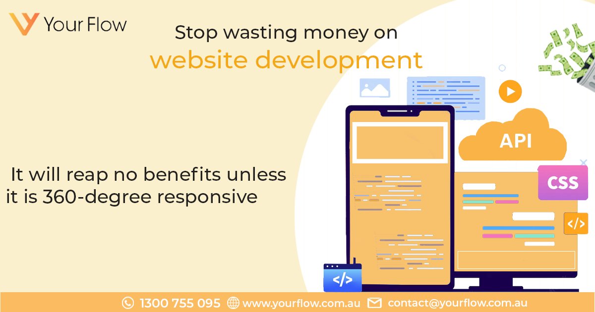 YourFlowAU's tweet photo. 60-70% of online web activities are made from mobile devices. Make your website compatible and responsive for all devices. Meet the best team of website developers at Your Flow Australia.
https://t.co/aCk8TVbq4L
#yourflowaustralia #websitedevelopmentagency #websitedevelopment https://t.co/JlGxLaeea5