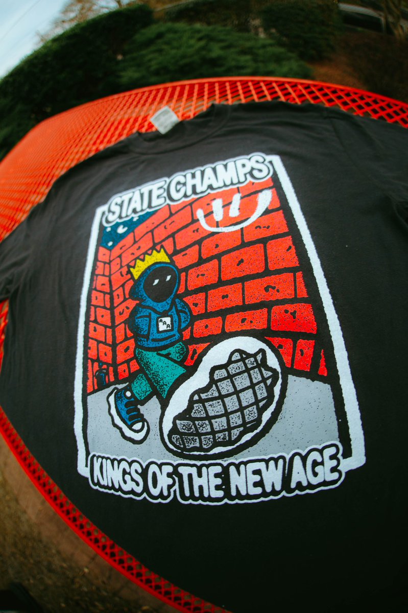 State_Champs's tweet image. KINGS OF THE NEW MERCH - TOUR STARTS TOMORROW - SEE YOU THERE 💰 statechampsny.com