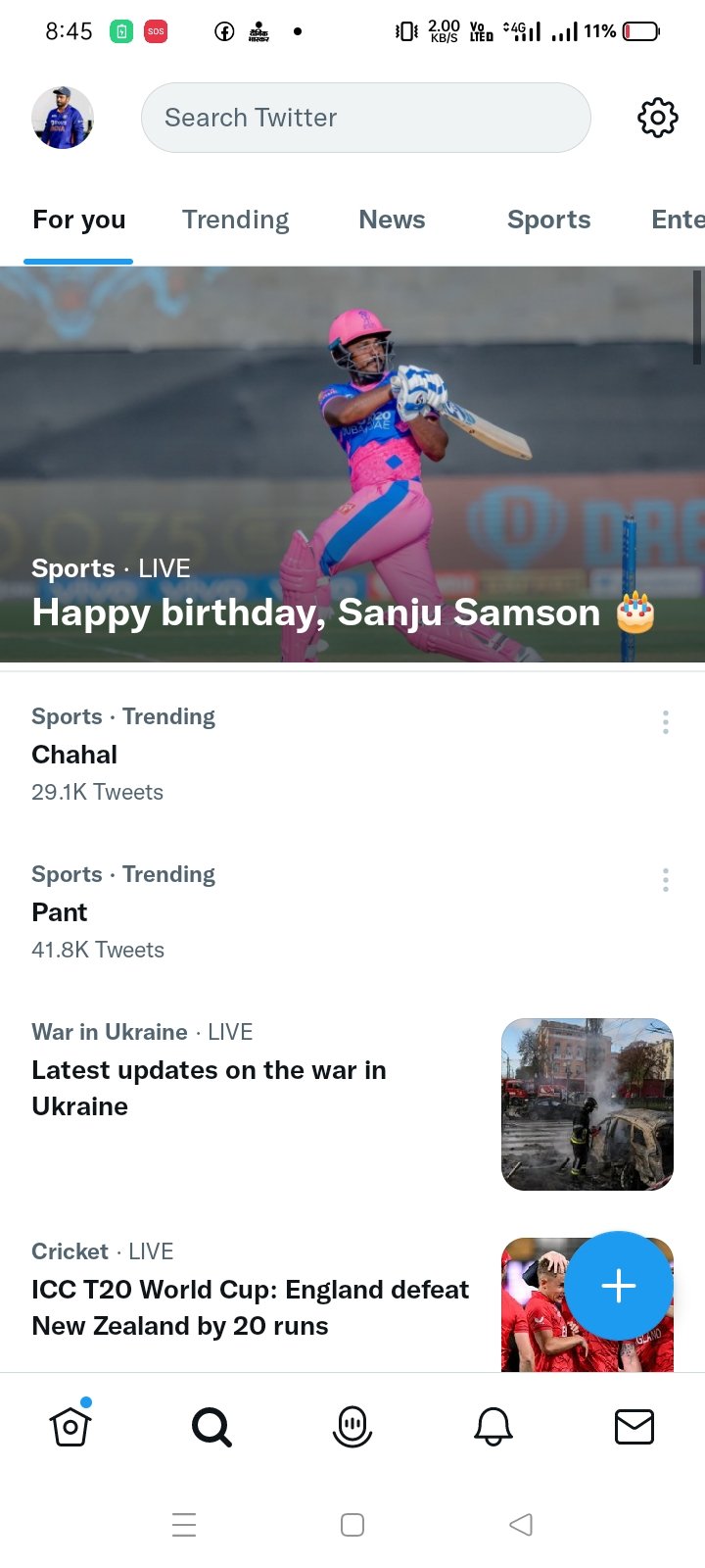 Thank you message
Happy birthday Sanju Samson  