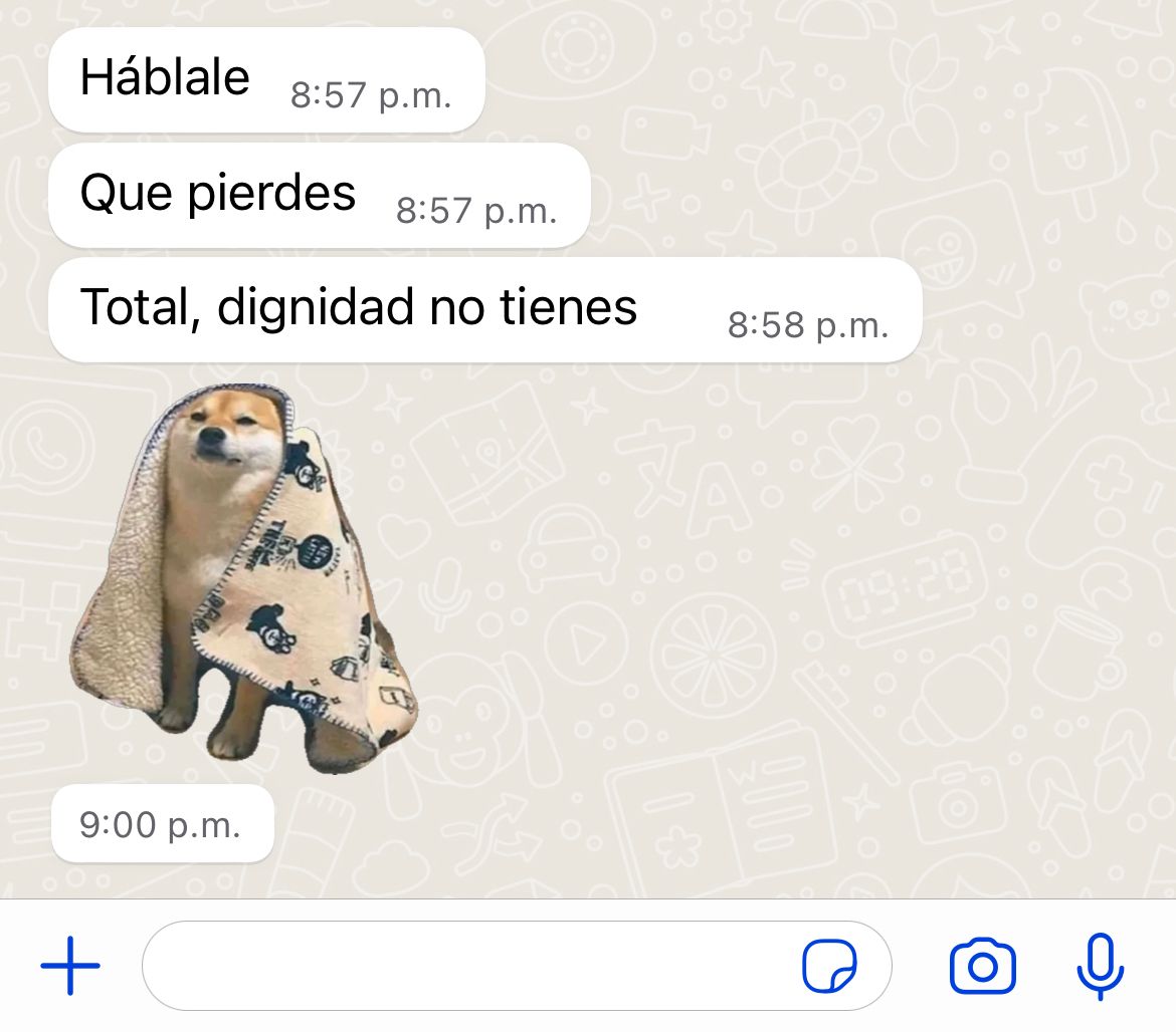 Mi amix dando consejos: