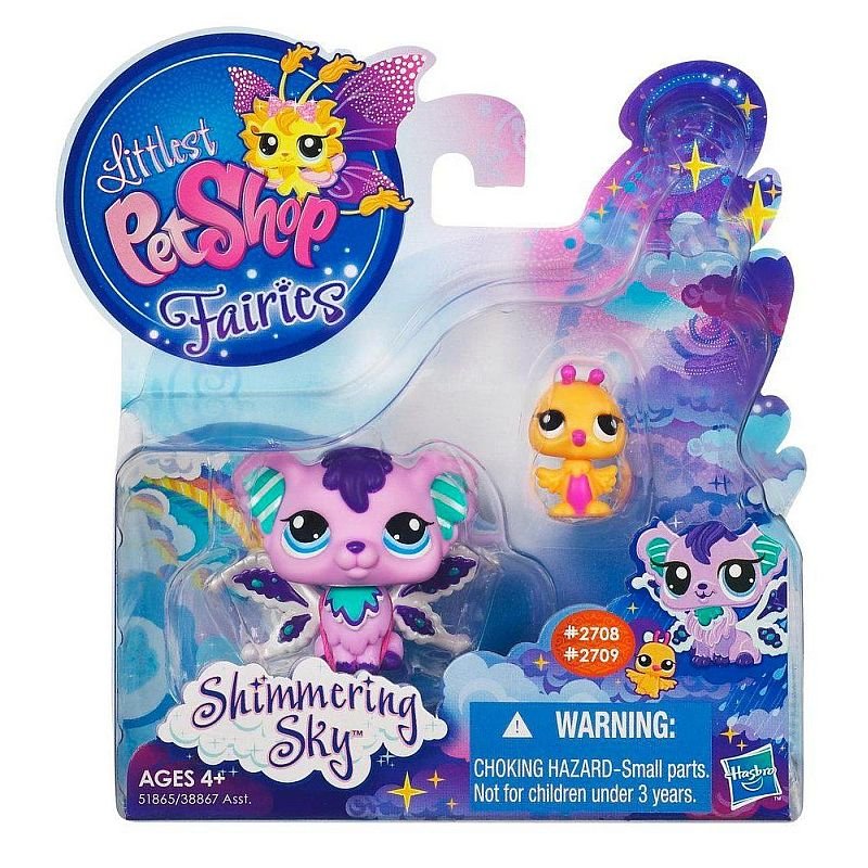 lpseveryhour's tweet image. ♡ LPS 2708 - Pink and Purple Fairy - Pet Pairs