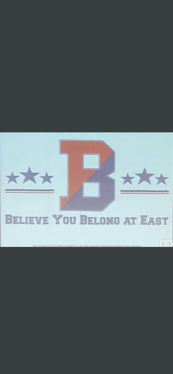 And the winner is…East Middle School! Great assembly today. #BelieveYouBelongatEast #BPatriotProud