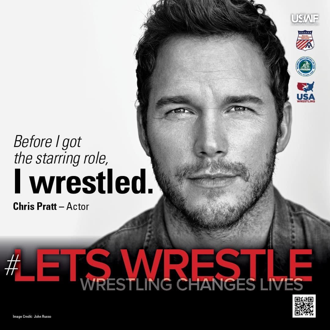 Former high school wrestler Chris Pratt placed fifth in the Washington state tournament at 215 pounds as a senior in 1997.

(From: National Wrestling Hall of Fame &amp; Museum)