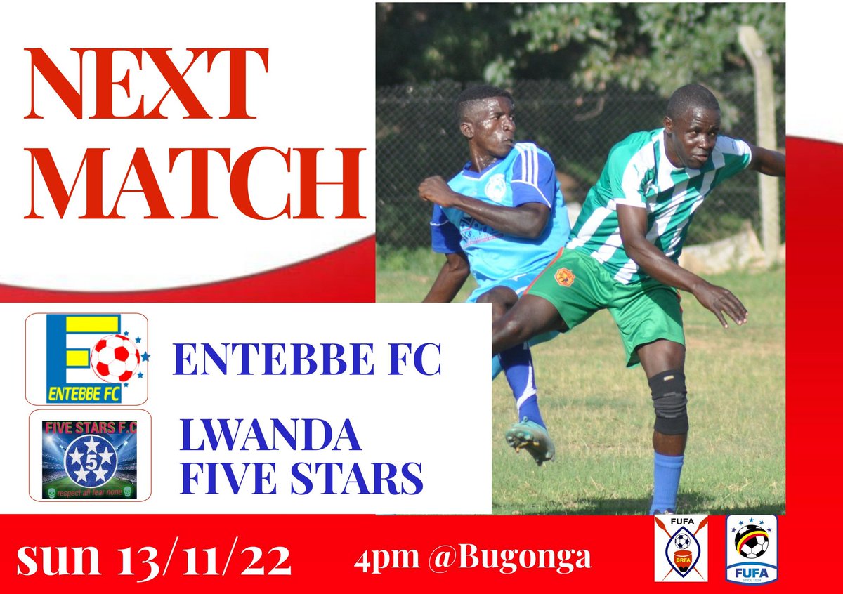 Entebbefc's tweet image. This weekend (Sun) we host Lwanda 5 stars from Rakai in Bugonga Regional League. @BugandaRFA