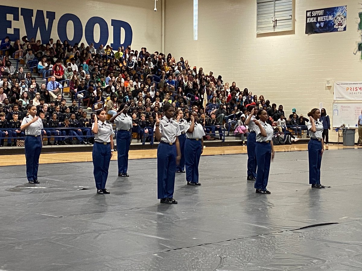 To our veterans, their families, and our future soldiers… thank you! <a href="/BengalBattalion/">Bengal Battalion</a> planned, organized, set up, performed, and led our Veteran’s Day assembly today… thank you Alpha, Bravo, and Charlie Companies!!! <a href="/BlythewoodHigh/">Blythewood High</a> #HooahBengals #AcceptTheChallenge
