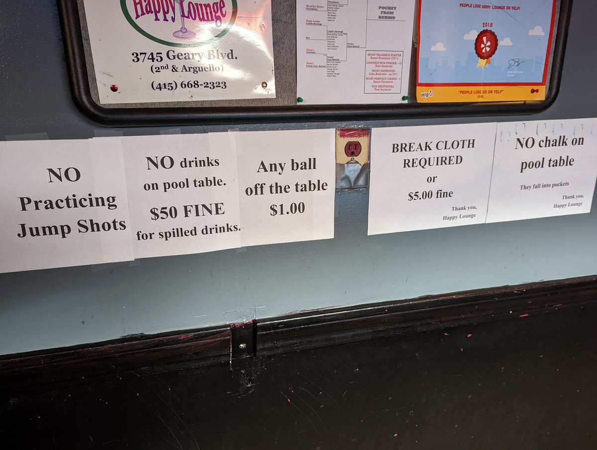 Five Signs That a Bar Just Got a New Pool Table.