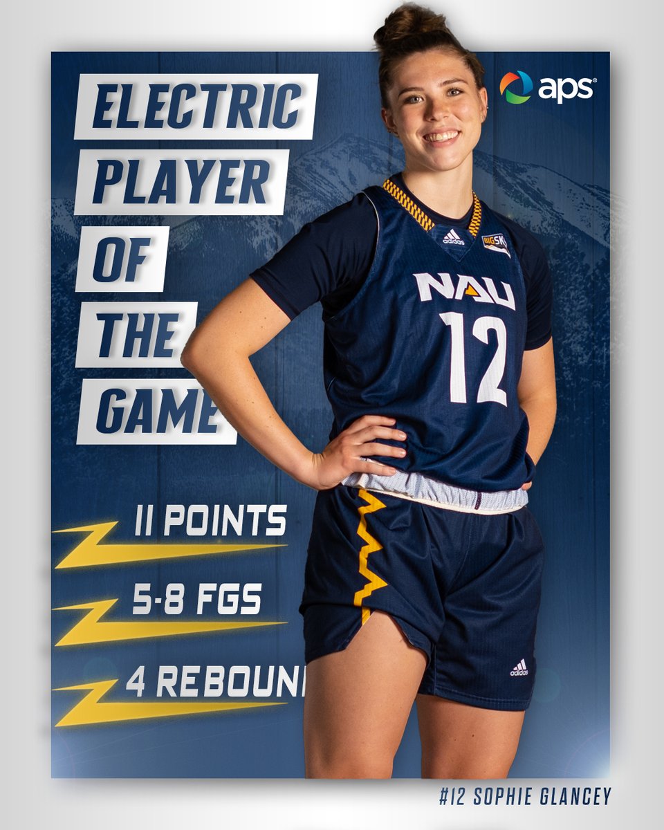 NAU_WBB's tweet photo. Second career game, first time in double figures for tonight's APS Electric Player of the Game, @soro208!

#RaiseTheFlag | #BigSkyWBB https://t.co/CwopYpA6Wv